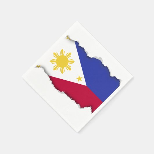Serviette En Papier Drapeau des Philippines (Coin)