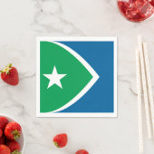 Serviette En Papier Drapeau des rapides de cèdre, Iowa (En situation)