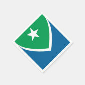 Serviette En Papier Drapeau des rapides de cèdre, Iowa (Coin)