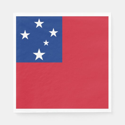 Serviette En Papier Drapeau des Samoa (Devant)