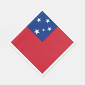 Serviette En Papier Drapeau des Samoa (Coin)