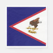 Serviette En Papier Drapeau des Samoa américaines (Devant)