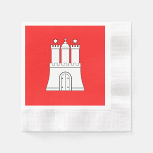 Serviette En Papier Drapeau des serviettes de Hambourg