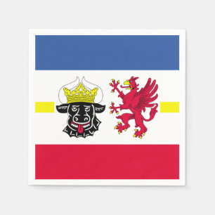 Serviette En Papier Drapeau des serviettes de Mecklembourg-Poméranie o