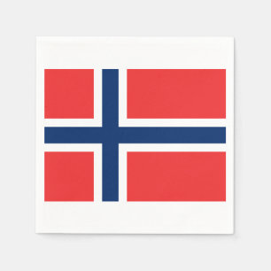 Serviette En Papier Drapeau des serviettes de papier de la Norvège