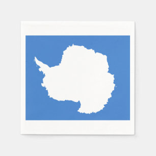 Serviette En Papier Drapeau des serviettes de papier de l'Antarctique