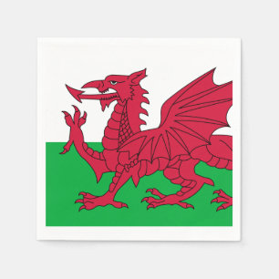 Serviette En Papier Drapeau des serviettes de papier du Pays de Galles
