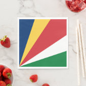 Serviette En Papier Drapeau des Seychelles (En situation)