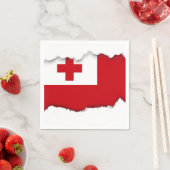 Serviette En Papier Drapeau des Tonga (En situation)