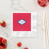 Serviette En Papier Drapeau d'État Arkansas (En situation)