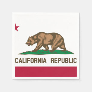 Serviette En Papier Drapeau d'État de Californie