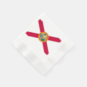 Serviette En Papier Drapeau d'État de Floride (Coin)