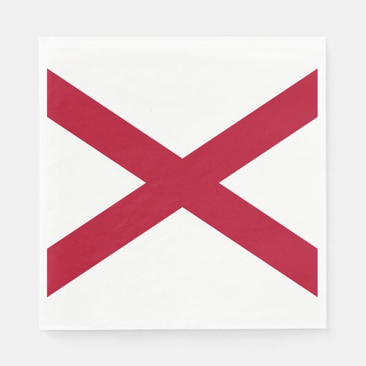 Serviette En Papier Drapeau d'État de l'Alabama (Devant)