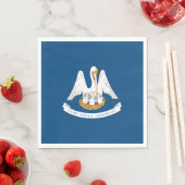 Serviette En Papier Drapeau d'État de Louisiane (En situation)