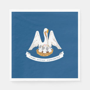 Serviette En Papier Drapeau d'État de Louisiane