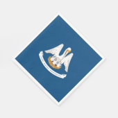 Serviette En Papier Drapeau d'État de Louisiane (Coin)