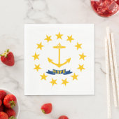Serviette En Papier Drapeau d'État de Rhode Island (En situation)