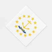 Serviette En Papier Drapeau d'État de Rhode Island (Coin)