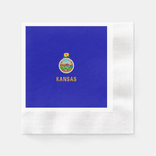 Serviette En Papier Drapeau d'État du Kansas
