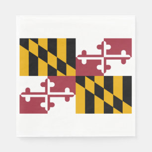Serviette En Papier Drapeau d'État du Maryland