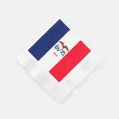 Serviette En Papier Drapeau d'État Iowa (Coin)
