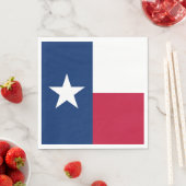 Serviette En Papier Drapeau d'État texan (Texas) (En situation)