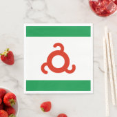Serviette En Papier Drapeau d'Ingushetia (En situation)