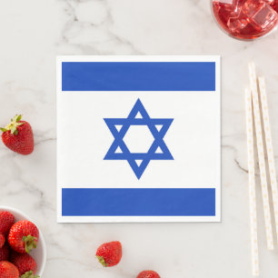 Serviette En Papier Drapeau d'Israël