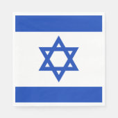Serviette En Papier Drapeau d'Israël (Devant)
