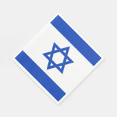 Serviette En Papier Drapeau d'Israël (Coin)