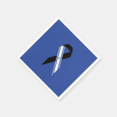 Serviette En Papier Drapeau d'Israël noir monument bleu (Coin)