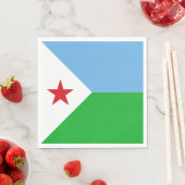 Serviette En Papier Drapeau Djibouti (En situation)