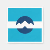 Serviette En Papier Drapeau d'Ogden, Utah (Devant)