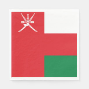 Serviette En Papier Drapeau d'Oman