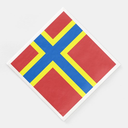 Serviette En Papier Drapeau d'Orkney Dîner en papier serviettes (Coin)