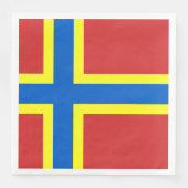 Serviette En Papier Drapeau d'Orkney Dîner en papier serviettes (Devant)