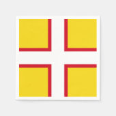 Serviette En Papier Drapeau Dorset Papier serviettes (Devant)