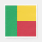 Serviette En Papier Drapeau du Bénin (Devant)