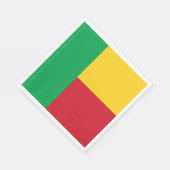 Serviette En Papier Drapeau du Bénin (Coin)