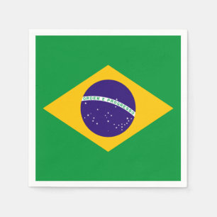Serviette En Papier Drapeau du Brésil