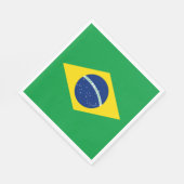 Serviette En Papier Drapeau du Brésil (Coin)