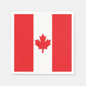Serviette En Papier Drapeau du Canada (Devant)