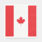 Serviette En Papier Drapeau du Canada (Devant)