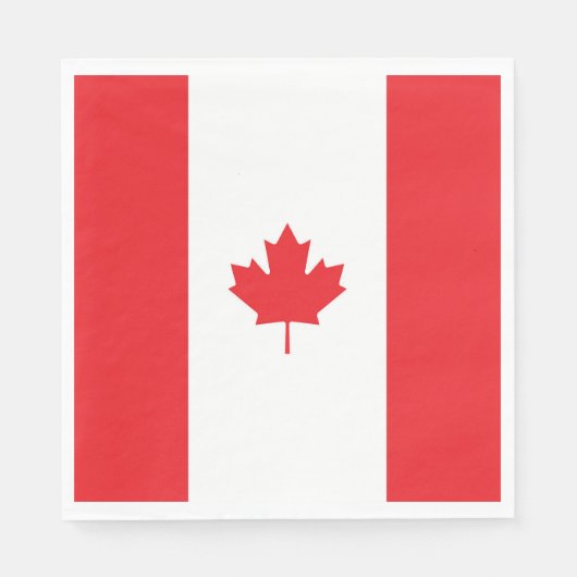Serviette En Papier Drapeau du Canada (Devant)