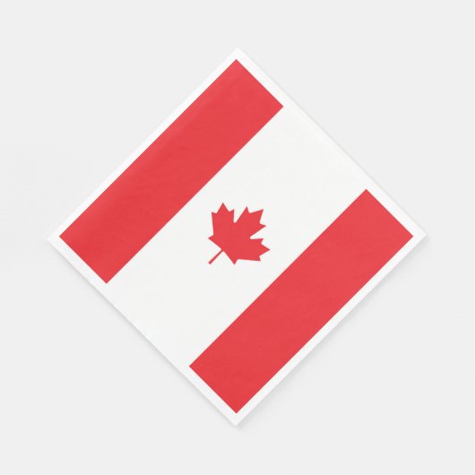 Serviette En Papier Drapeau du Canada (Coin)