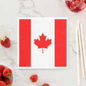 Serviette En Papier Drapeau du Canada (En situation)