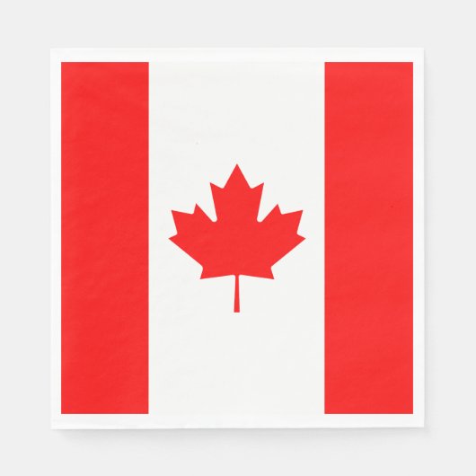 Serviette En Papier Drapeau du Canada (Devant)