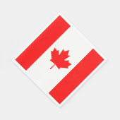 Serviette En Papier Drapeau du Canada (Coin)