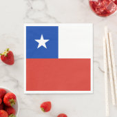 Serviette En Papier Drapeau du Chili (En situation)
