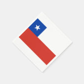 Serviette En Papier Drapeau du Chili Papier serviettes (Coin)